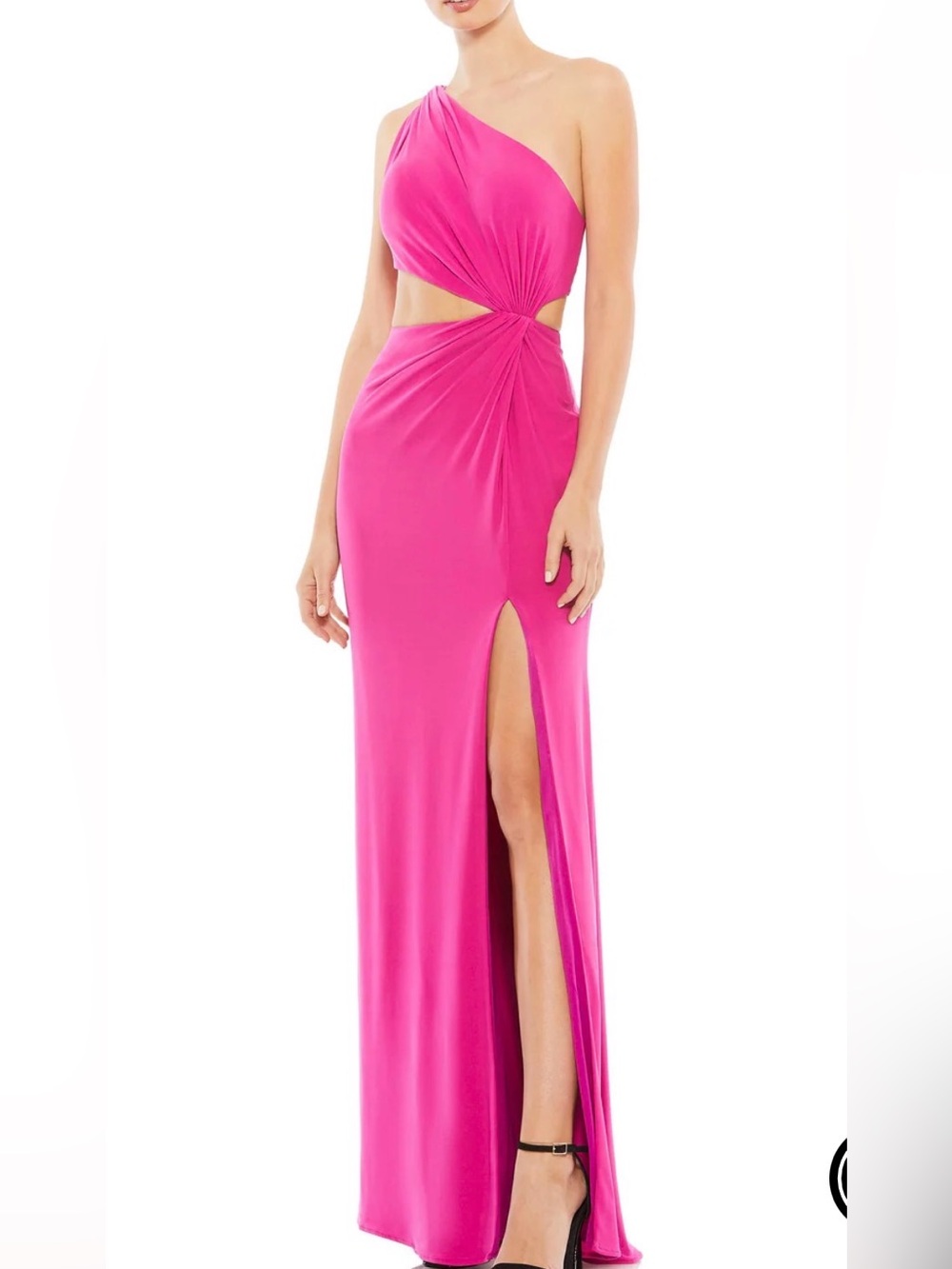 MAC DUGGAL One Shoulder Cut Out Jersey Gown Prom Dress 2 NWT